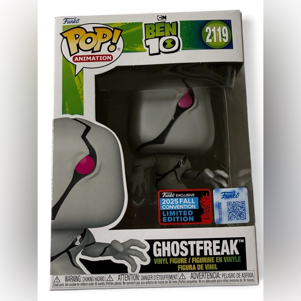 Funko Pop Animation Ghostfreak with Gray and Pink Accents